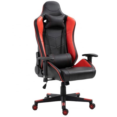 Wholesale  large size  custom gaming chair with pillow and lumbar cushion