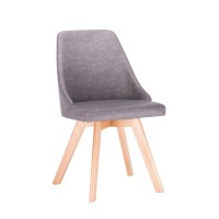 Excellent  comfortable fabric leisure chair bar stool with wooden legs