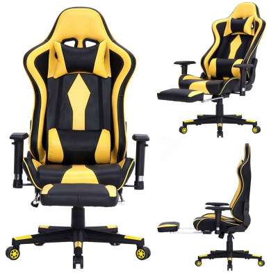 Hot sales customize gaming chair with foot rest